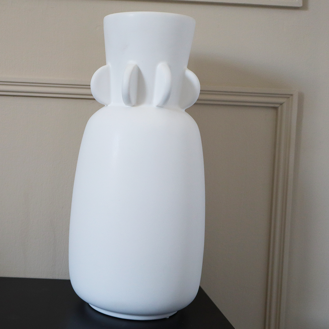Elegant Tall White Vase