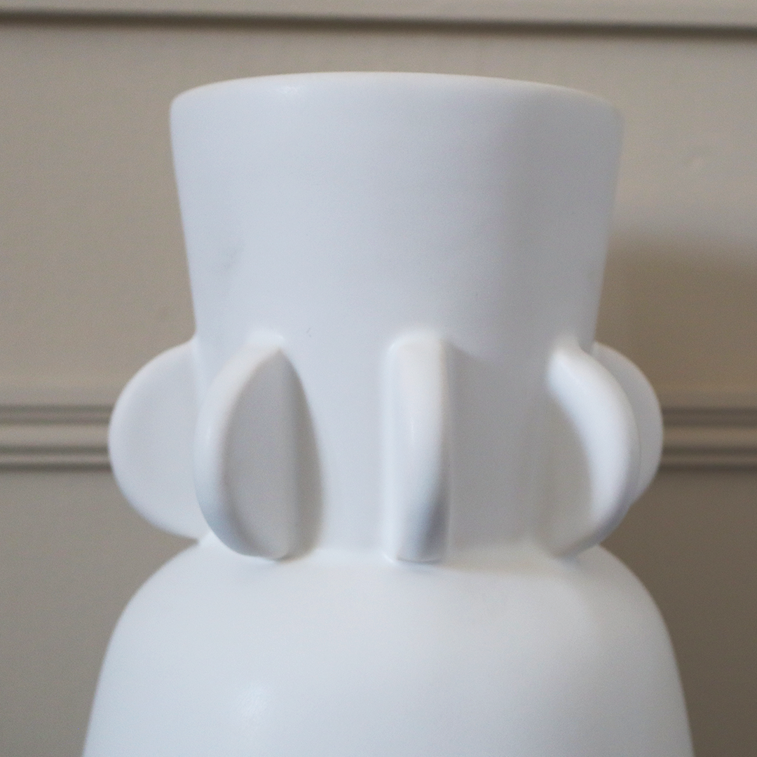 Elegant Tall White Vase