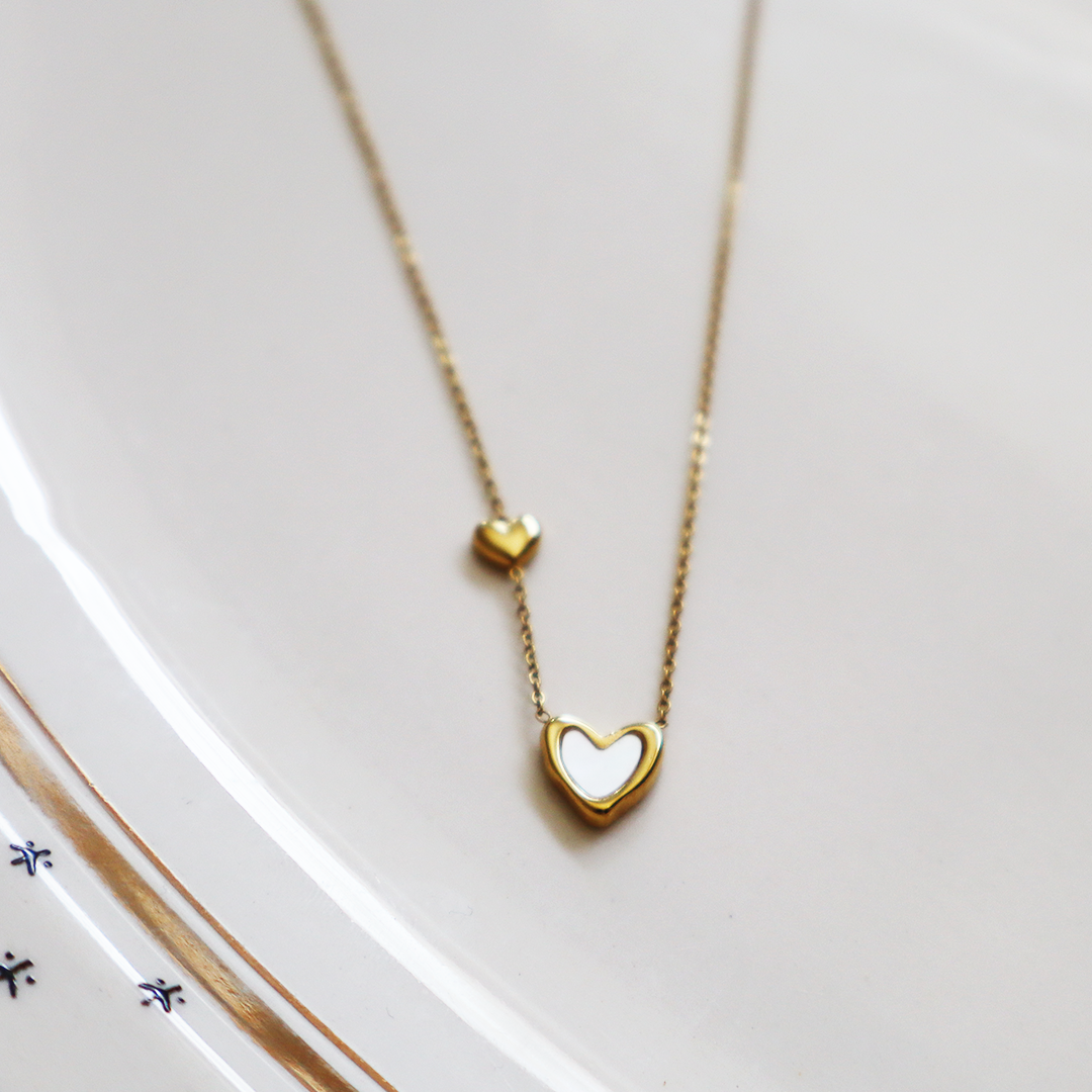 Mini Shell Heart Stainless Steel Necklace